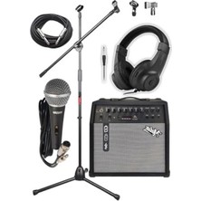 Frefly Store USB Bluetooth Elektro Gitar Amfisi, 50 Watt ve 4 Giriş