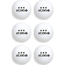 Frefly Store Delta 3 Yıldız 6 Adet Masa Tenisi (Pin) Topu