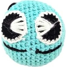 Frefly Store Amigurumi Kedi Oyuncağı - Turkuaz Emoji Tasarım
