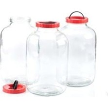 Frefly Store 8 Litre Kapaklı Cam Kavanoz, Saklama ve Turşu Için Uygun