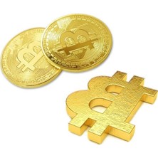Frefly Store Parlak Altın Bitcoin Hatıra Jetonu