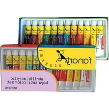 Frefly Store Akrilik Boya Seti, 12X12ML Farklı Renk Seçenekleri