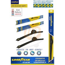 Frefly Store Good Year Ford Focus ile Uyumlu 2019-2024 Supermute 2'li Muz Tipi Ön Silecek Seti