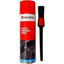 Frefly Store Würth Araç Içi Temizleme Köpüğü 500 ml ve Detay Temizlik Fırçası