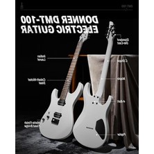Frefly Store Metal Elektro Gitar Kiti, 39 Inç, H-H Manyetikler ile