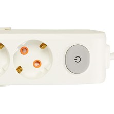 Frefly Store Viko Multi-Let 3lü Anahtar-Topraklı Kablolu Ç.k 2m Priz