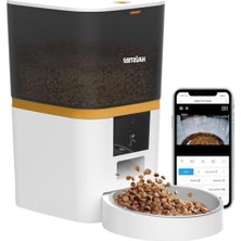 Frefly Store Akıllı Kedi ve Köpek Mama Kabı, 6lt Kapasiteli, Uzaktan Kontrol ve Kamera Özellikli