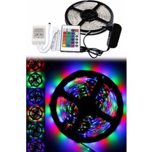 Altaylar Tedarik 5 Metre Rgb Şerit LED Seti-Iç ve Dış Mekan Silikonlu-Tak Çalıştır