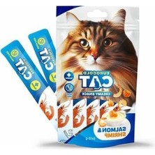 Frefly Store Sıvı Kedi Ödülü - Somon ve Karides 5X15 gr