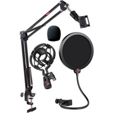 Frefly Store Mikrofon Standı, Shock Mount ve Pop Filter Seti