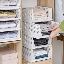 Frefly Store Raylı Elbise Dolap Içi Organizer, 3'lü Set ile Üst Üste Dizilebilir Tasarım