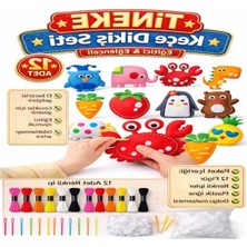 Frefly Store Kendin Yap Montessori Keçe Seti, 12 Adet Eğitici El Sanatları Fırsatı