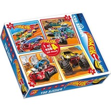 Frefly Store Hotwheels 4'lü Puzzle Seti, Eğlenceli Aktivite Fırsatı