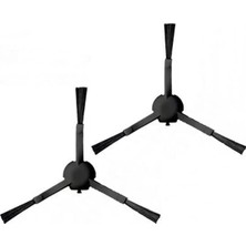 Kazan Hobi Ibrush, Xiaomi Vacuum Mop 1c/2c ile Uyumlu 2li Siyah Yan Fırça, Xiaomi Vacuum Mop 1c 2c STYTJ01ZHM Mop Pro 2+ 3D Dreame F9 ile Uyumlu 2 Adet Siyah Yan Fırça