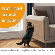 Frefly Store Yapışkanlı Kedi Tırmalama Halısı, Her Yüzeye Uygulanabilir, Kesilebilir Koruyucu Mat
