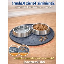 Frefly Store Kaymaz Su Geçirmez Mama Kabı Altlığı, Kolay Temizlenir Paspas