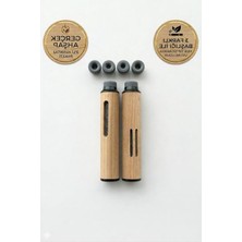 Frefly Store Lüks Sigara Tutucu Küllük Seti, 2 Adet Kayın Ağacı