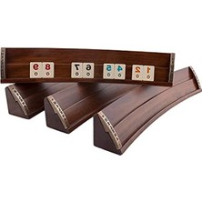 Frefly Store El Yapımı Masif Ahşap Okey Takımı, Oval Tasarım