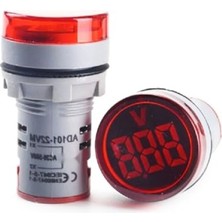 Frefly Store Dijital Voltmetre 22MM Ac 60-500V LED Kırmızı Işık