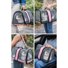 Frefly Store Nefes Alabilen Fileli Kedi Taşıma Çantası, Hafif ve Katlanabilir