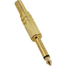 Frefly Store 6.3 mm Mono Gold Gitar Jack, Şık ve Fonksiyonel