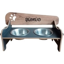 Frefly Store Paslanmaz Çelik Kedi ve Küçük Köpek Mama Kabı - Kademeli ve Eğimli