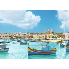 Frefly Store Malta Temalı 1000 Parça Puzzle, Eğlenceli Yapboz Deneyimi