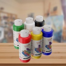 Frefly Store Ana Renkler Akrilik Boya Seti - 6'lı, 6X120ML