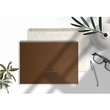 Frefly Store Tarihsiz Spiralli Planlayıcı - 110GR Ivory Kağıt, 21X29.7 cm
