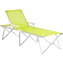 Frefly Store Foldzen Katlanabilir Şezlong | 5 Kademe Ayarlı, Uv Korumalı Kumaş, Hafif ve Taşınabilir, 120  Taşıma Kapasiteli, Alünyum Gövdeli Plaj-Bahçe-Havuz Şezlongu (N Yeşil/lacivert) (N Yeşil)