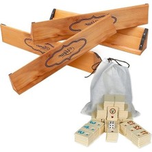 Frefly Store Kumaş Taşıma Çantalı Kişiye Özel Okey Takımı - Vıp Set