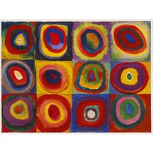 Frefly Store Kandinsky 1913 Temalı 1500 Parça Puzzle - Sanat Severler Için