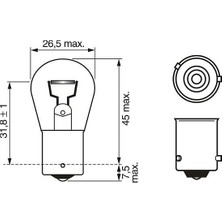 Frefly Store 12V 21W Sarı Amber Sinyal Ampul Seti (10 Adet)