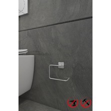 Frefly Store Kare Krom Yapışkanlı Açık Tuvalet Kağıtlığı