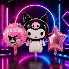 Kuzey Oyuncak Vıp Yüksek Kalite 15 Adet Kuromi Folyo Balon Full Set Doğum Günü Kuromi Konsept Balon Kuromi Balonu