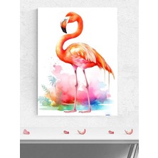 Kazan Hobi Postermanya (PSTER1820) Renkli Flamingo Hayvan Poster - Afiş - Dekoratif Duvar Posteri 60 x 90
