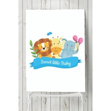 Kazan Hobi Postermanya (PSTER2929) Sevimli Hayvanlar Çocuk Odası Poster (60X90CM)