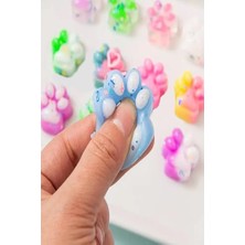 Frefly Store 3 Adet Oyuncak Mini Squishy Kedi Patisi 4cm Sukuşi Pati Pullu Pati Eğlenceli Oyun