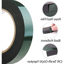Frefly Store Çift Taraflı Siyah Köpük Bant - 25 mm x 10 Metre