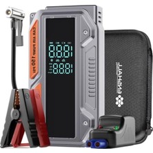 Frefly Store 10.000MAH Kapasiteli Araç Akü Takviyesi, 1000A Tepe Akımı, Hava Kompresörü ile
