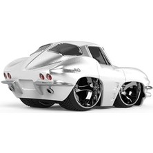 Frefly Store 1963 Chevy Corvette Stingray Modeli, Beyaz Muscle Araba