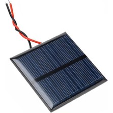 Frefly Store Güneş Paneli Solar Panel 6x6 cm 5.5 Volt 100 Ma 1 Adet Güneş Enerjisi Okul Sınıf Deney Çalışmaları 60X60 mm