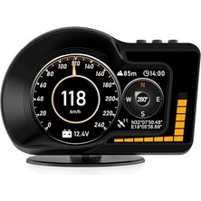 Frefly Store F15 Hud Obd Obd2 Dijital Kilometre Rpm Su Sıcaklığı Basınç Hararet Araç Veri Ekranı Head Up Display