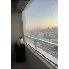 Frefly Store 2.20 x 3 Metre Beyaz Balkon, Kedi ve Kuş Filesi