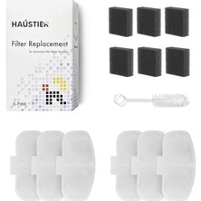 Frefly Store Haustier WF009L Otomatik Kedi Su Sebili Uyumlu Su Sebili Filtre Seti (6 Adet)