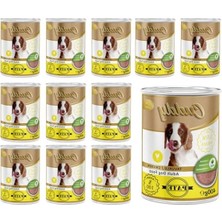 Frefly Store Yetişkin Köpekler Için Tavuklu Pate, 400 gr x 12 Adet