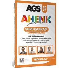 Yediiklim Yayınları 2027 Ags Ahenk Serisi Eğitimin Temelleri Tamamı Çözümlü Soru Bankası