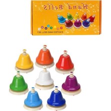Frefly Store 9.5 cm Boyutunda Renkli Masaüstü Nota El Zili Seti, 8'li