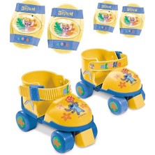 Frefly Store Oyuncaklar Dikiş Disney Çocuk Ayarlanabilir Paten Boyutu 22 Ila 29 Şeffaf Çanta, Dirsek Pedleri ve Diz Pedleri ile Komple Set - 28832