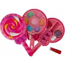 Frefly Store Küçük Makyaj Seti, Lolipop Şeklinde 2 Katmanlı Tasarım